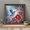 Hummingbird Diamond Art Kits for Adults,5D Full Round Drill Diamond Painting Kits for Flowers DIY Crystal Rhinestones Paint by Diamonds